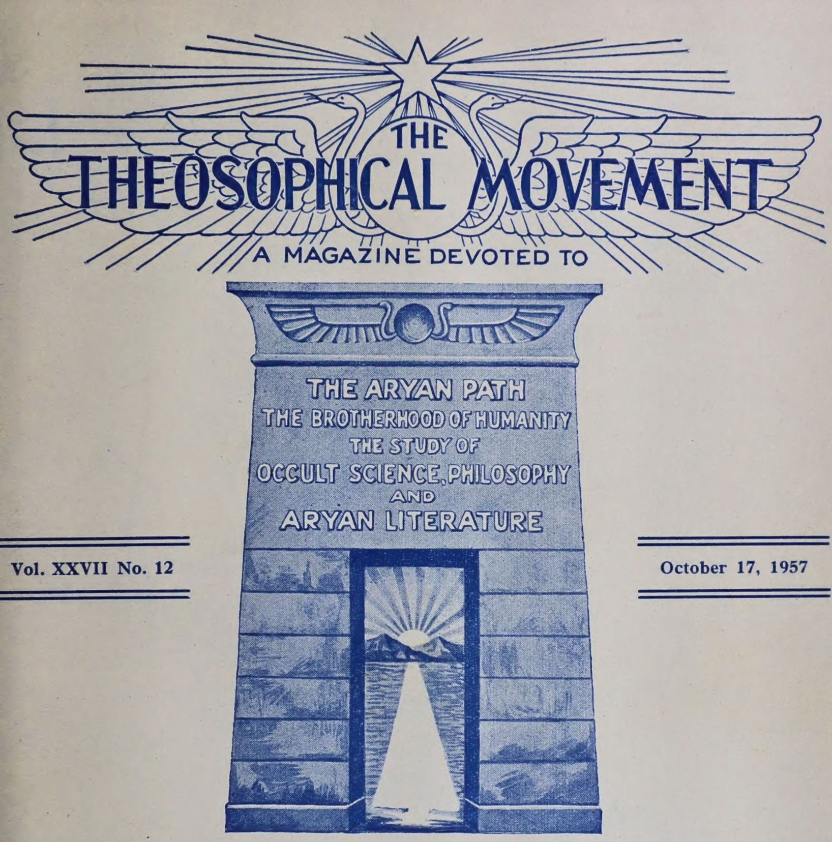 Theosophical Movement Magazine